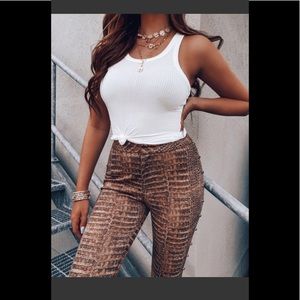 Caught Up Tank : White